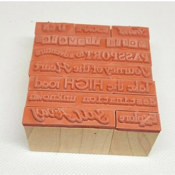 Pixie Explore Travel 10 Rubber Stamps - Picture 4 of 5